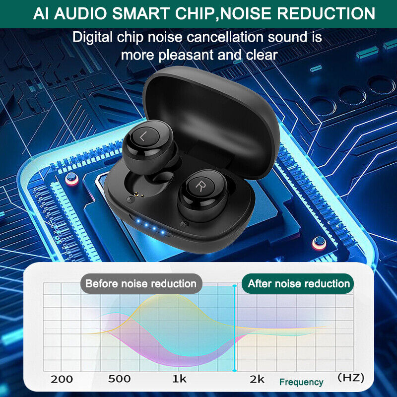 Rechargeable Hearing Aid With Bluetooth