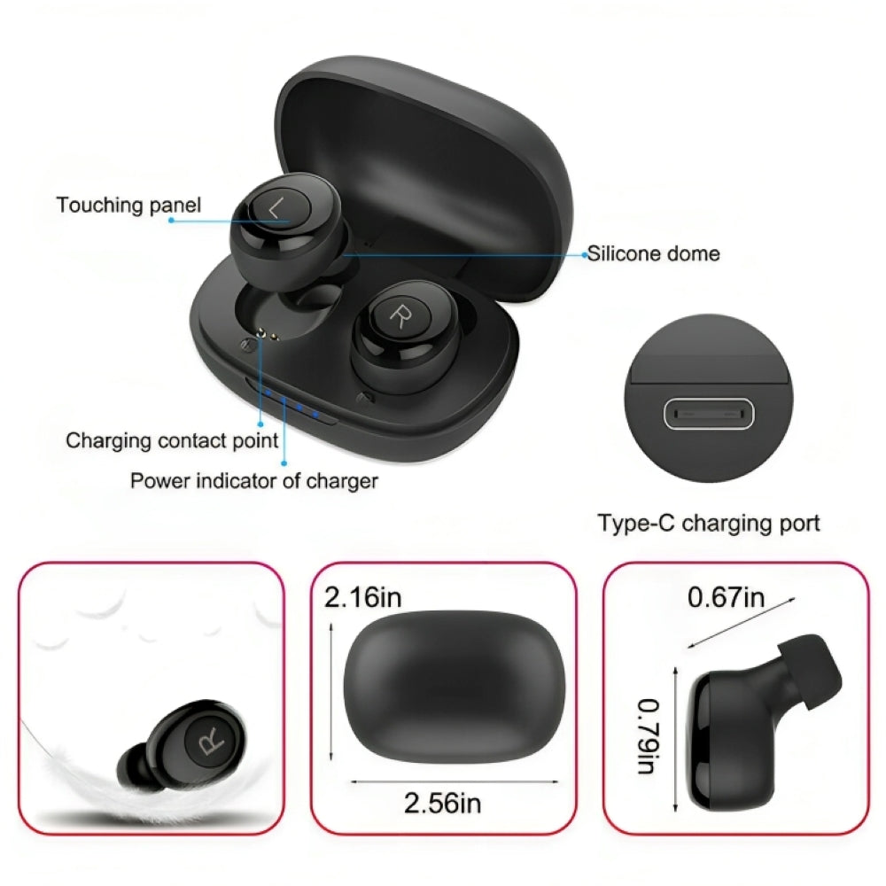 Rechargeable Hearing Aid With Bluetooth