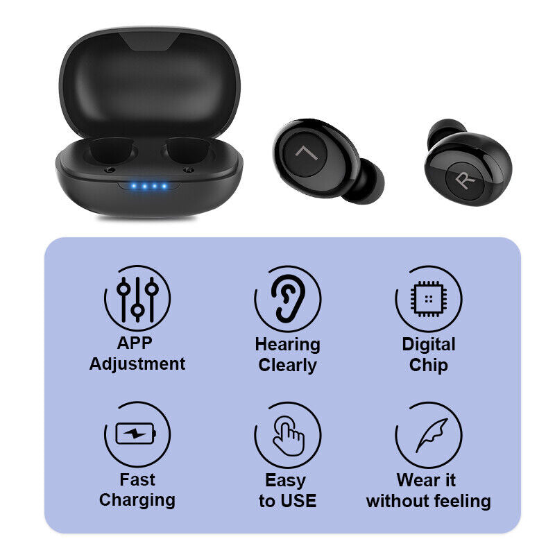 Rechargeable Hearing Aid With Bluetooth