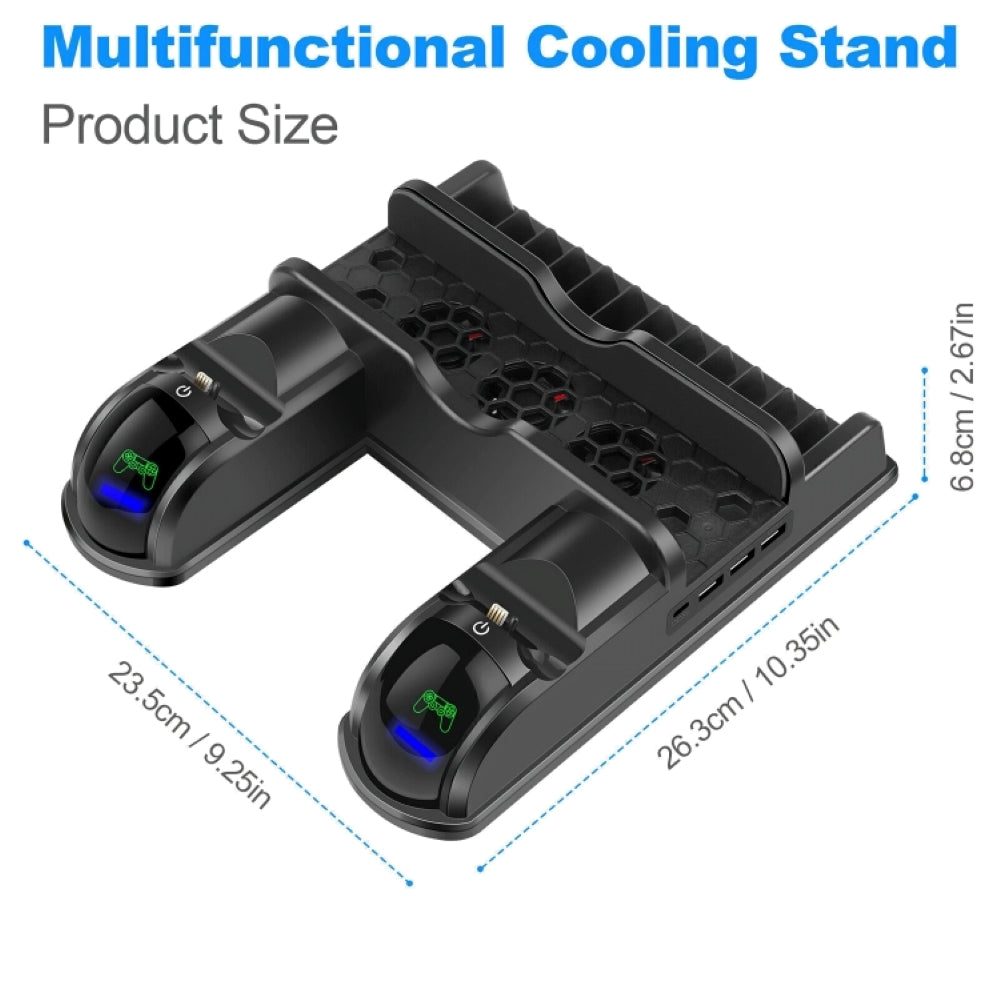 PlayStation 4 Cooling Fan Stand Dual Controller Charger Dock Station