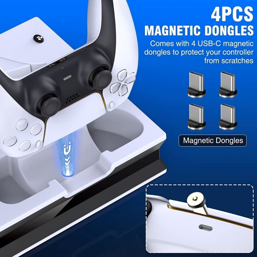 PlayStation 5 Cooling Fan Stand Dual Controller Charger Dock Station